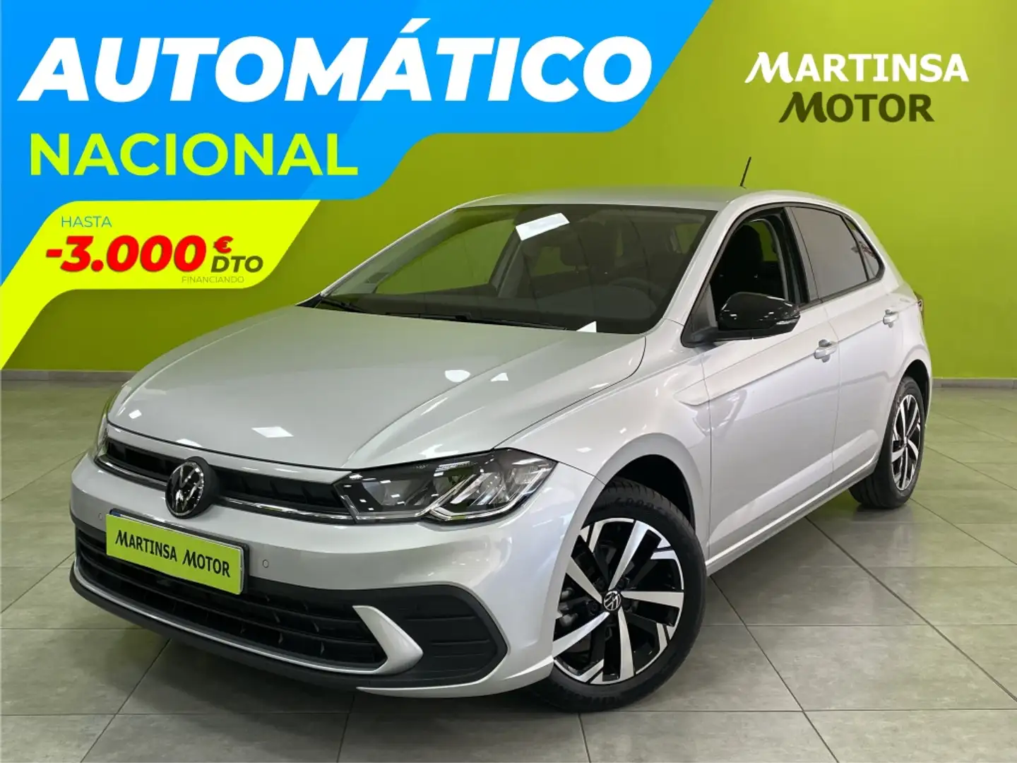 Volkswagen Polo 1.0 TSI Mas DSG 70kW Plateado - 1