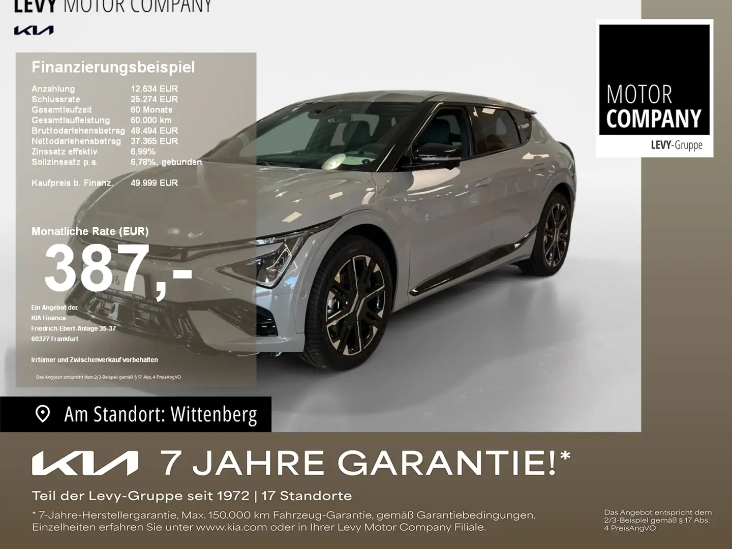 Kia EV6 84 kWH GT-Line AWD Wärmepumpe+P4+P5+P6+P7 Grau - 1