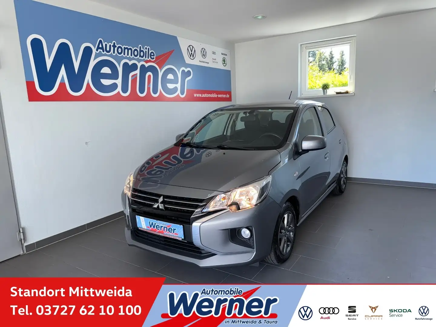 Mitsubishi Space Star Spirit 1.2 Klima ZV Standhzg Telefon DAB Werksgar Gris - 1