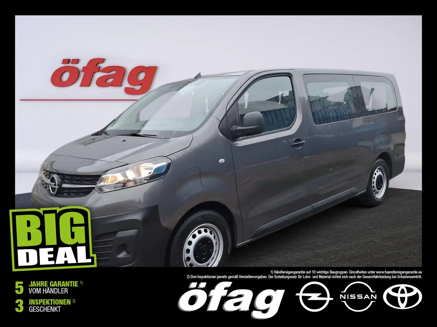 Opel Vivaro-e Kombi 75kWh L Grijs - 1