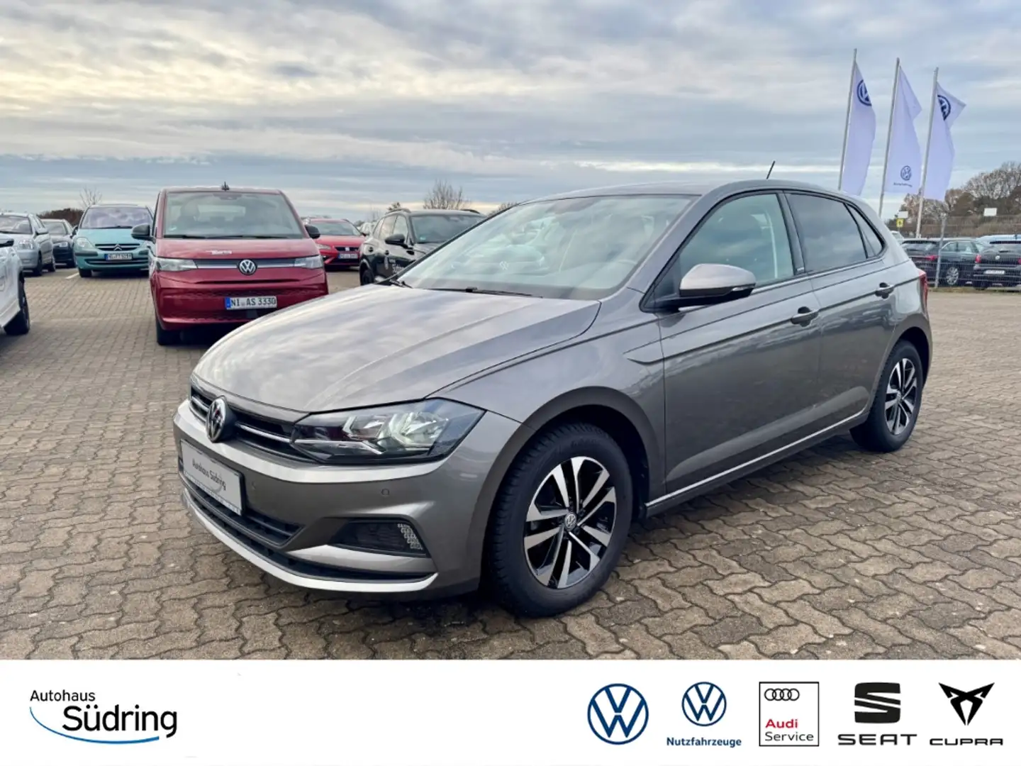 Volkswagen Polo 1,0 MPI United AppConnect Sitzhz. PDCv+h Grau - 1