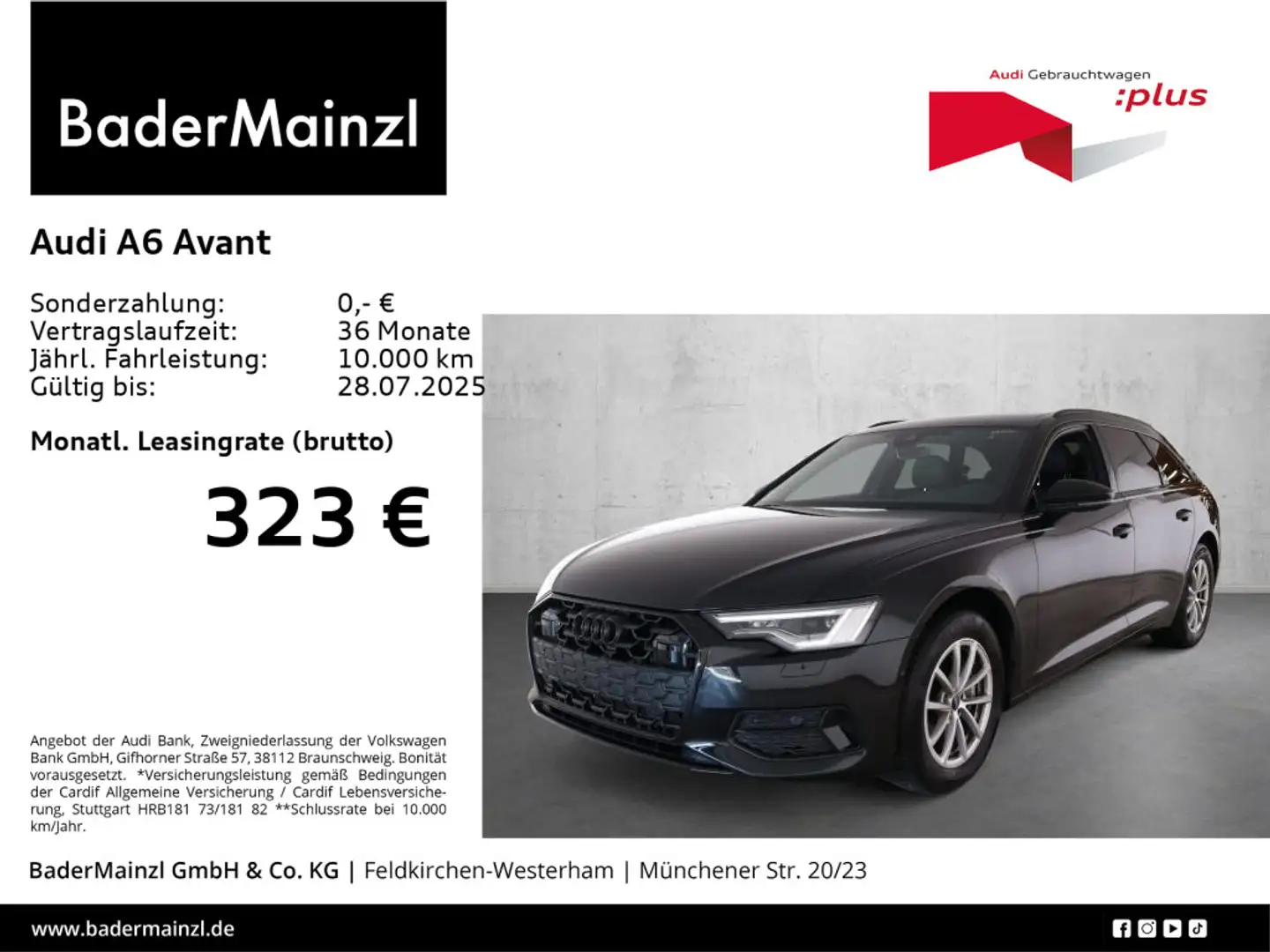 Audi A6 35 TDI S tronic AHK Pano Kamera Matrix Schwarz - 1