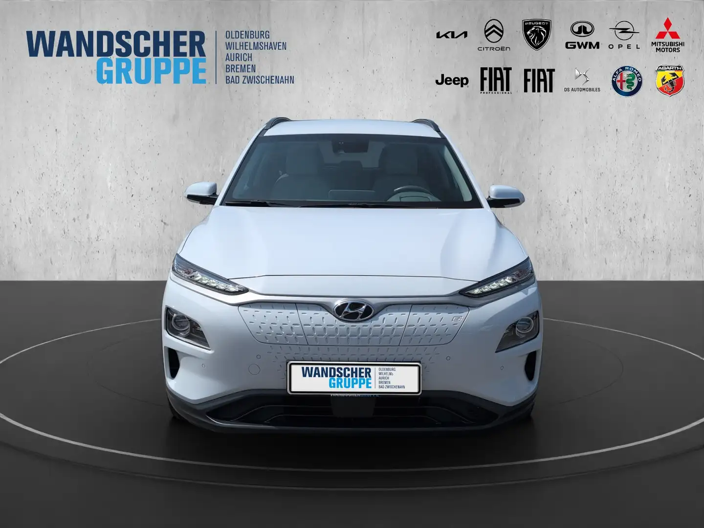 Hyundai KONA 64 kWh Premium Elektro +HUD+Navi+Kam+SHZ+PDC Weiß - 2