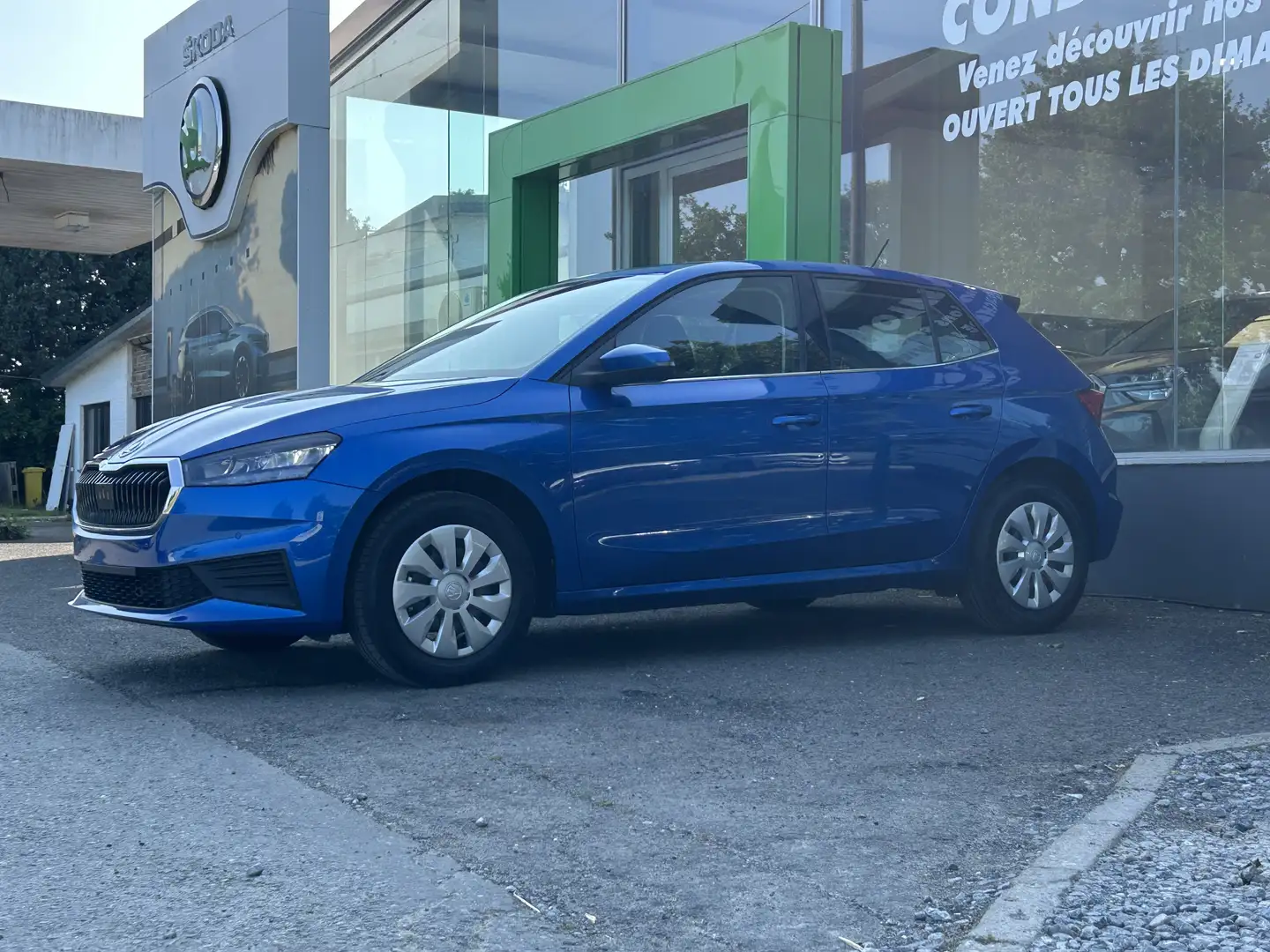 Skoda Fabia 1.0TSI  CarPlay•Lane Assist•Cruise•Sieges Ch Blauw - 2