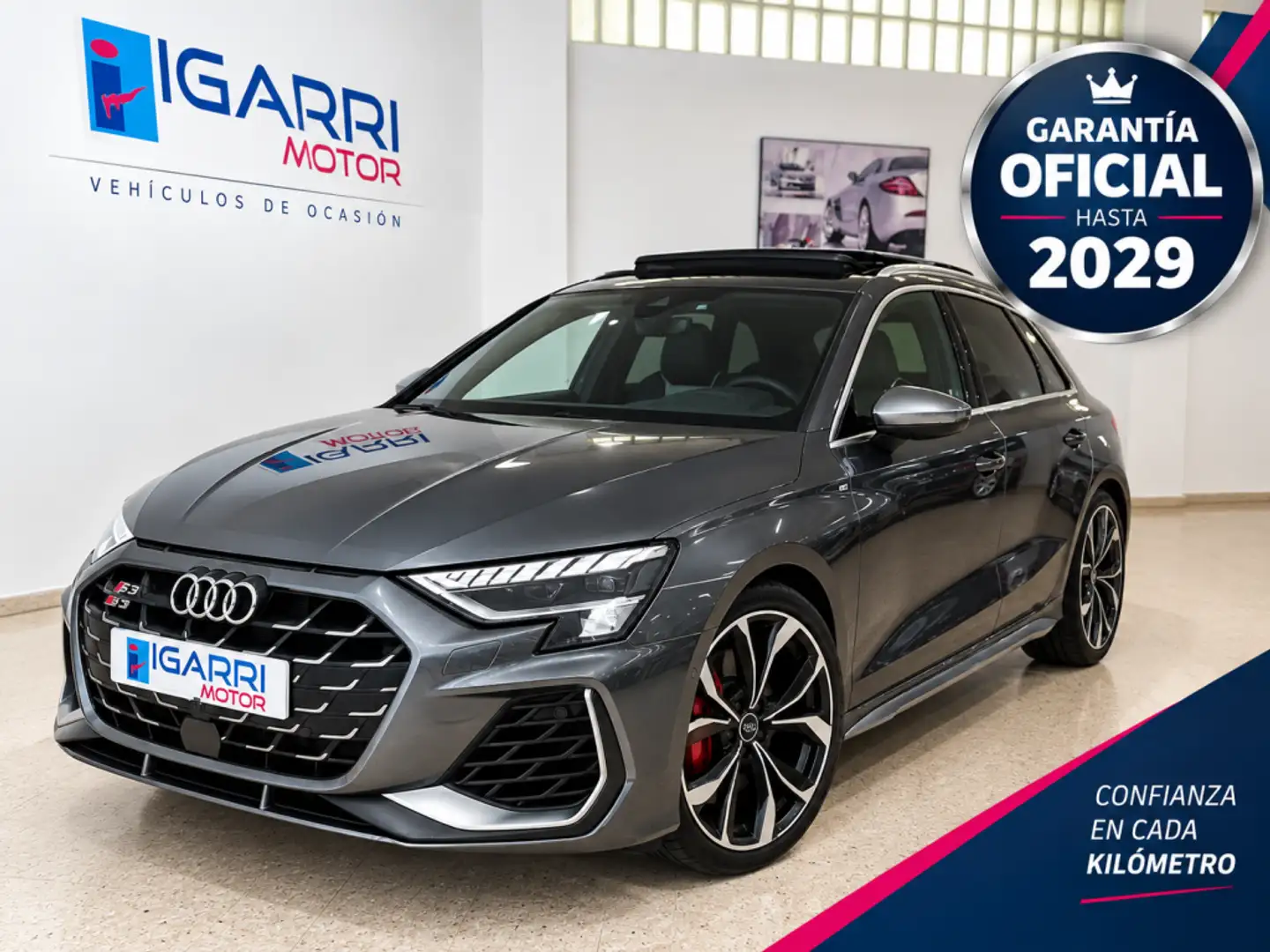 Audi S3 Sportback quattro S tronic 245kW Gris - 1