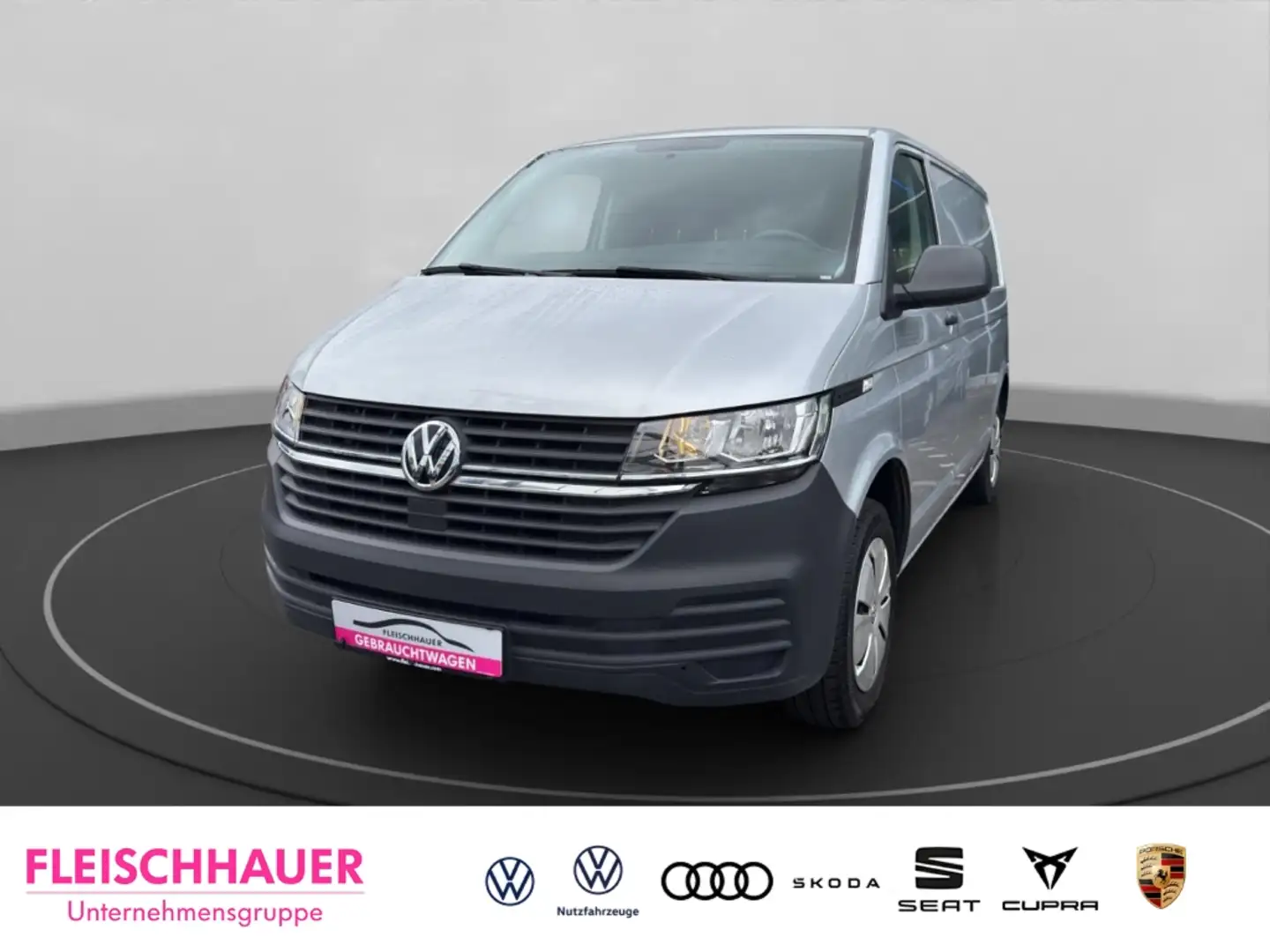 Volkswagen T6.1 Transporter 2.0 TDI AHK+Climatic+DAB+PDC+Laderaum Paket Silber - 1