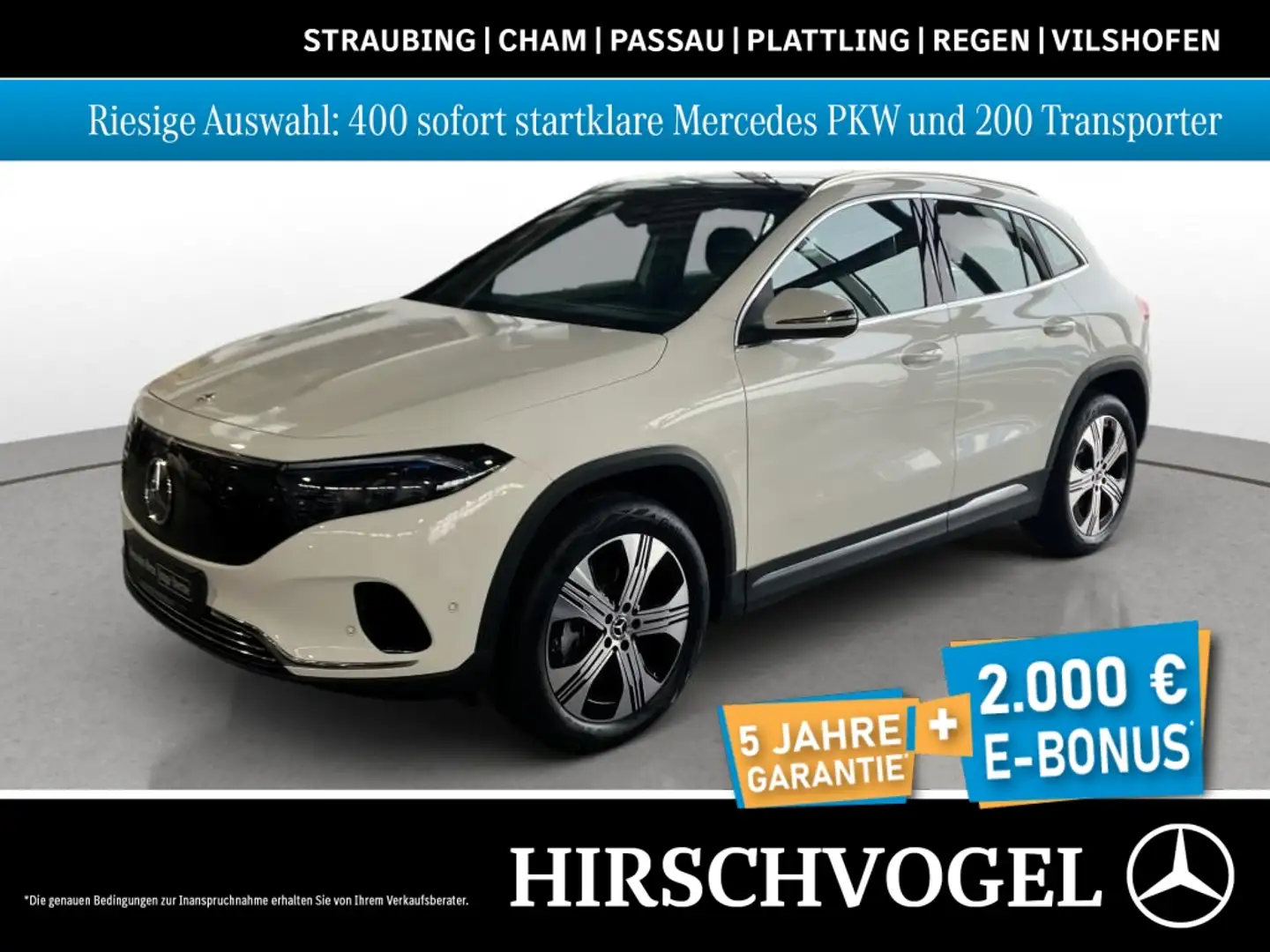 Mercedes-Benz EQA 300 4M Progressive+Pano+Memory-P+MBUX+Navi-P Weiß - 1