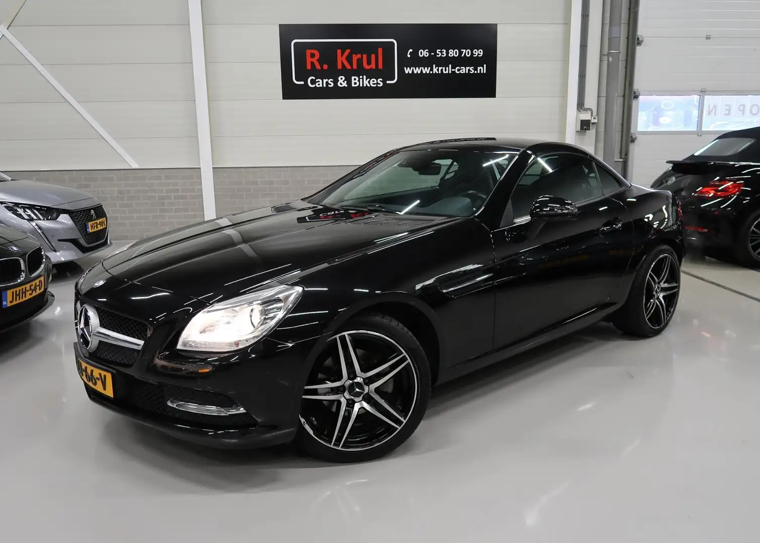 Mercedes-Benz SLK 200 Automaat Leer Nekverwarming Navigatie Sportstoelen Noir - 2
