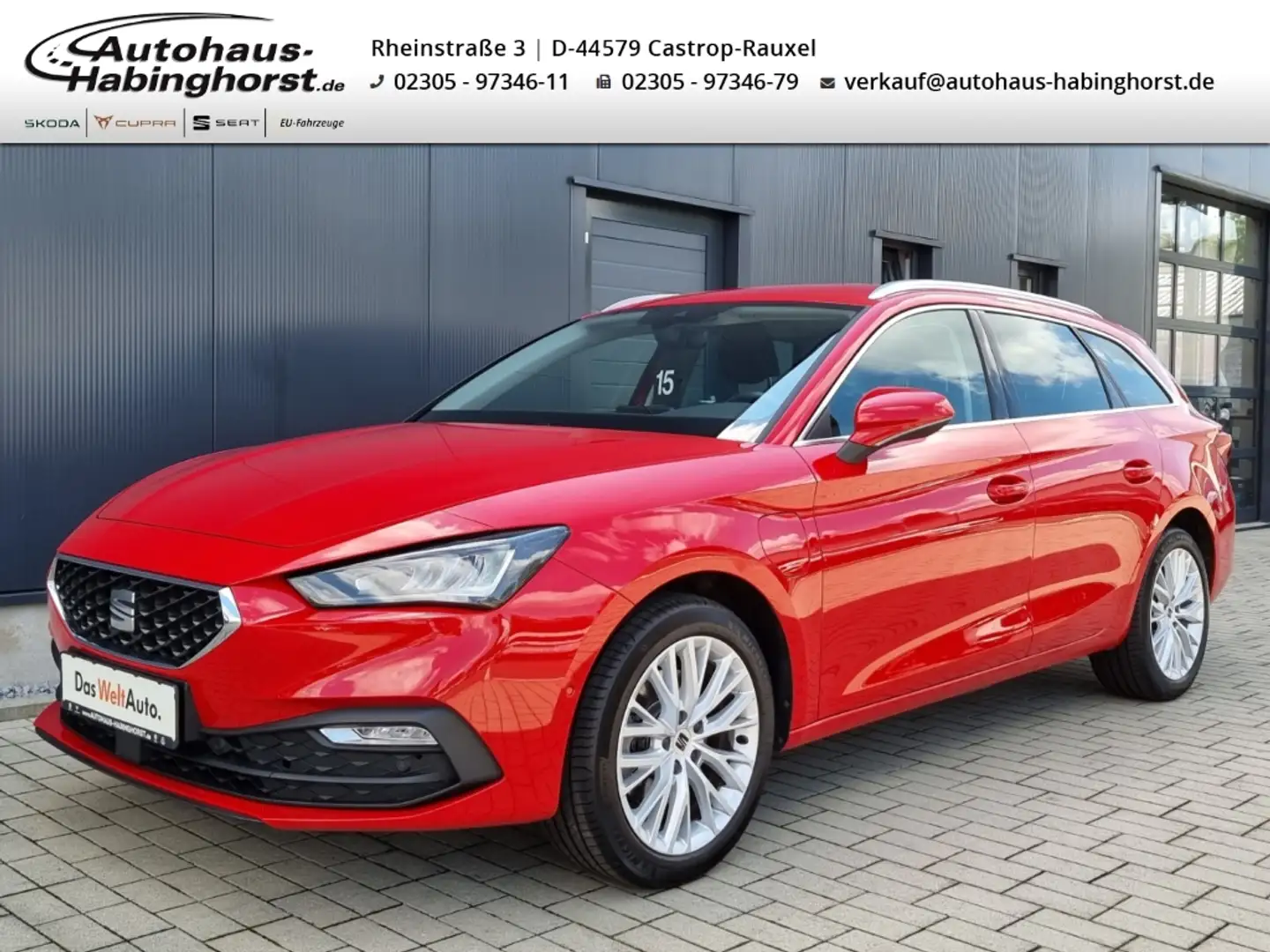 SEAT Leon Sportstourer 1.4 e-Hybrid DSG Xcellence Navi 17Alu Rot - 1
