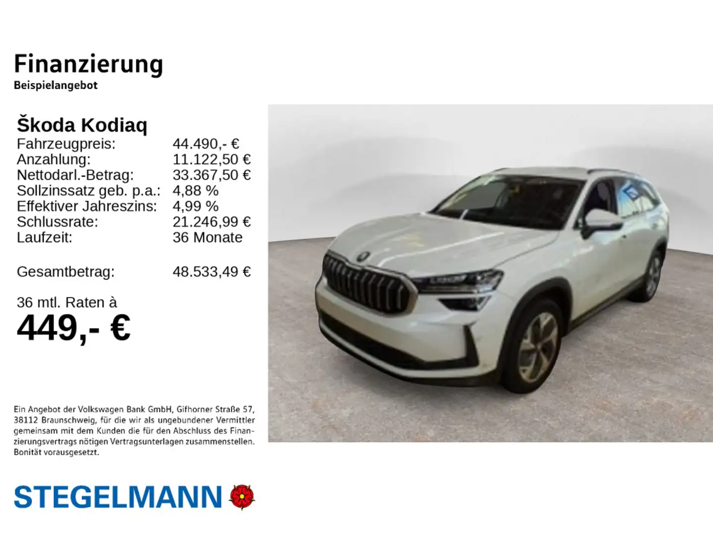 Skoda Kodiaq 2.0 TDI DSG 4x4 Selection *AHK*LED*Navi* Weiß - 2