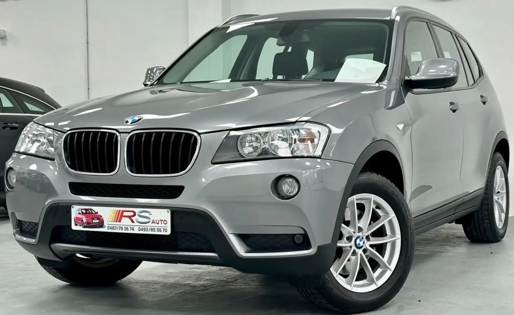 BMW X3 2.0 dA sDrive-GARANTIE 12MOIS-AUTOMATIQUE-GPS-CUIR Сірий - 1