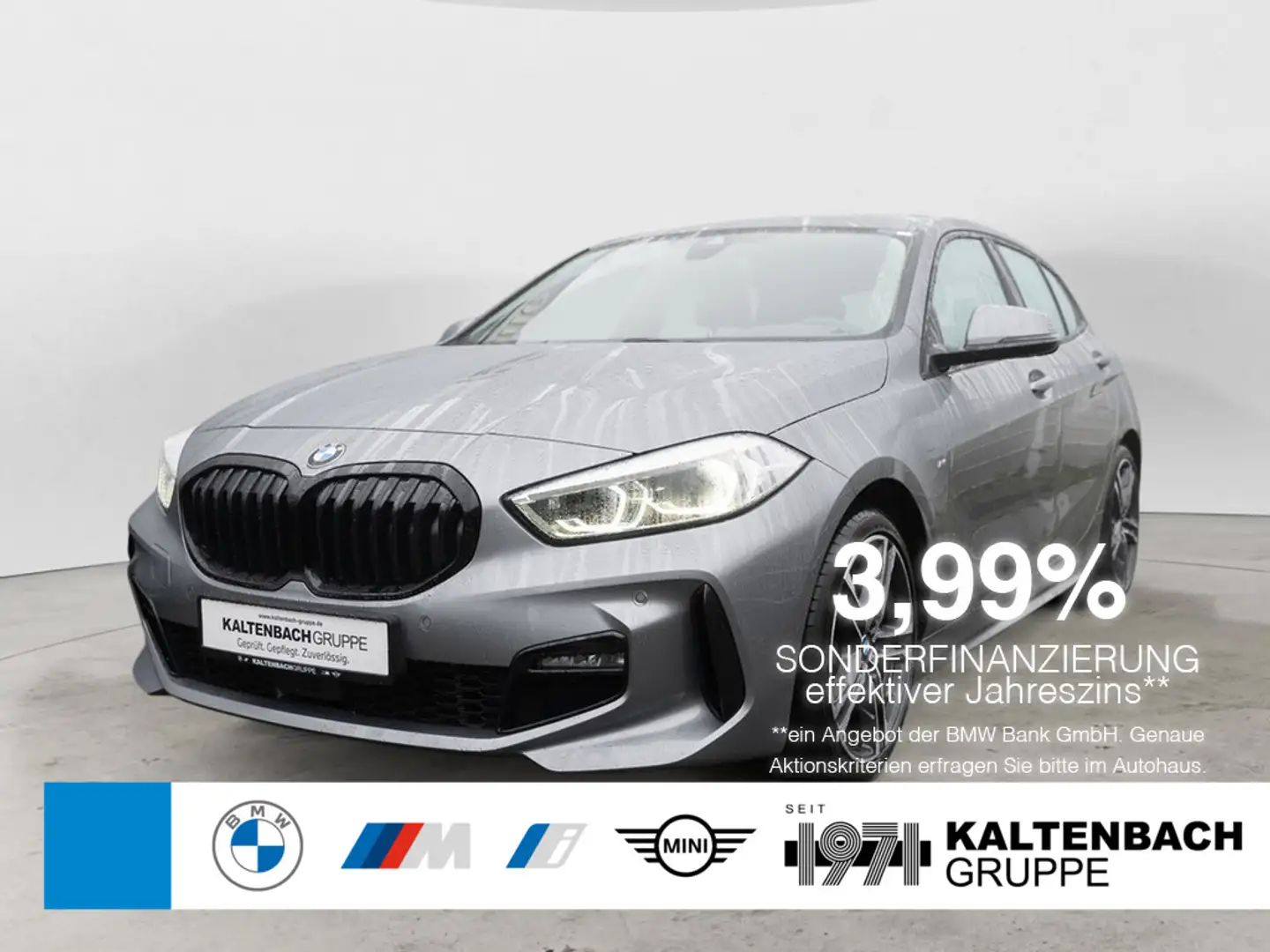 BMW 118 i M-Sport LED ACC NAVI H/K LEDER KAMERA Grijs - 1