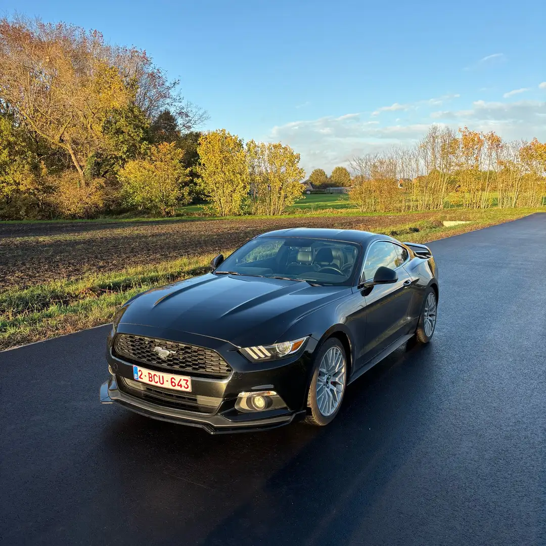 Ford Mustang Mustang 2.3 Eco Boost Zwart - 1