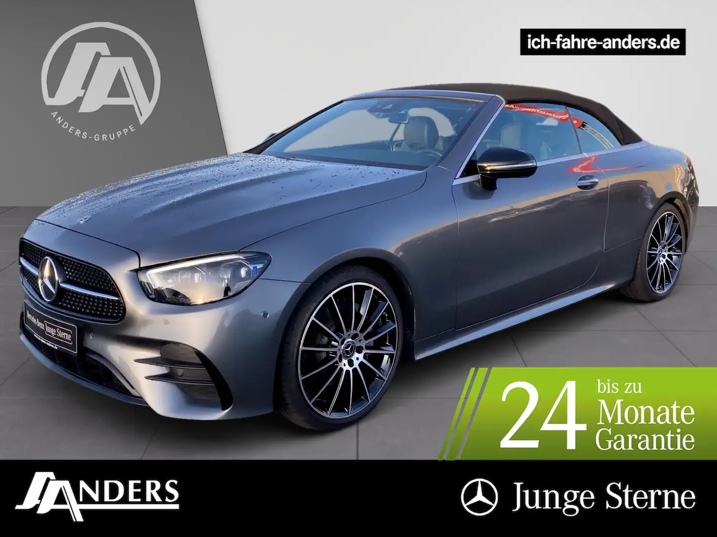 Mercedes-Benz E 200 AMG+MBUX+Night+M-BEAM+Burm+Kam+Key Grau - 1