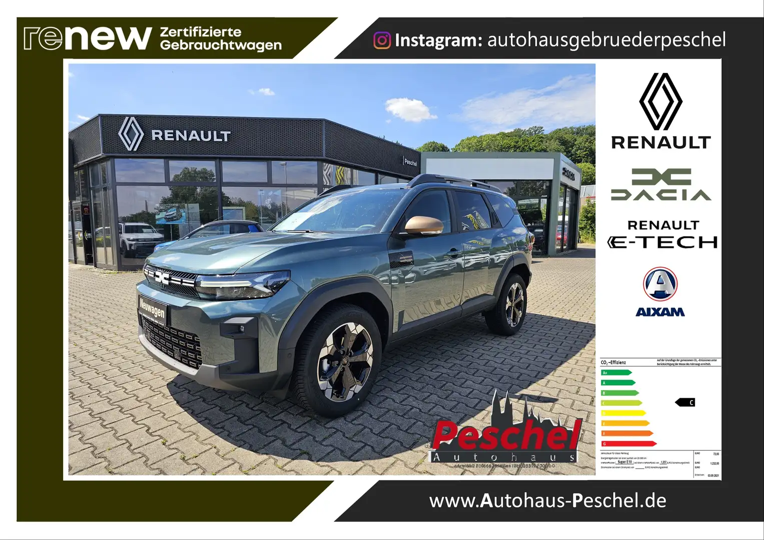 Dacia Bigster TCe 130 Extreme 4x4 Grün - 1