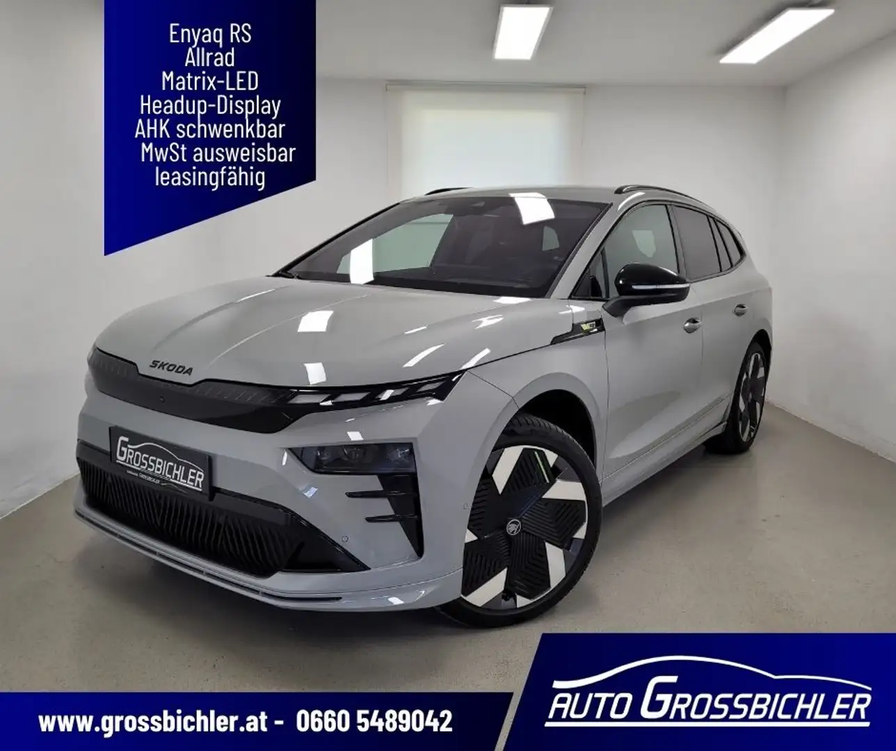 Skoda Enyaq RS 82kWh Suit, AHK, Panoramadach, MAXX-Paket, W... Grau - 1