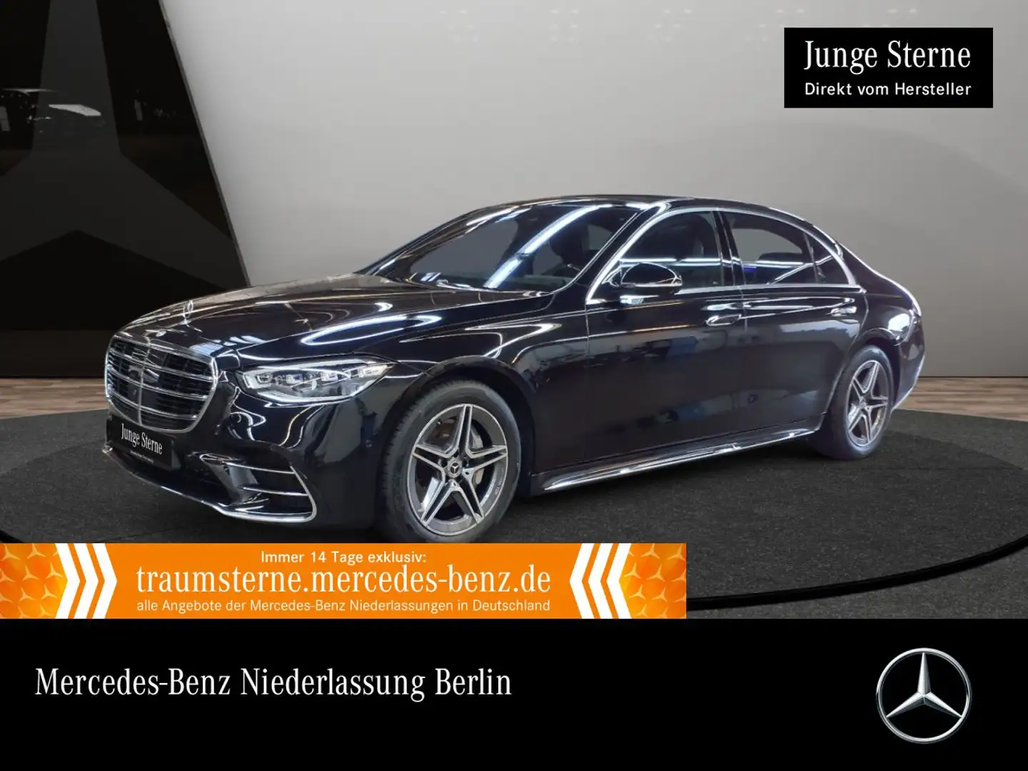 Mercedes-Benz S 400 d L 4M AMG+PANO+360+DIGITAL-L+BURMESTER3D Noir - 1
