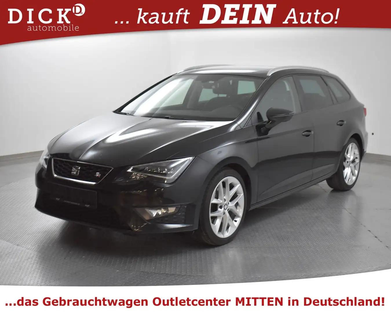 SEAT Leon ST 2.0d FR PANOR+NAVI+LED+SHZ+TEMP+PDC+18" Nero - 2