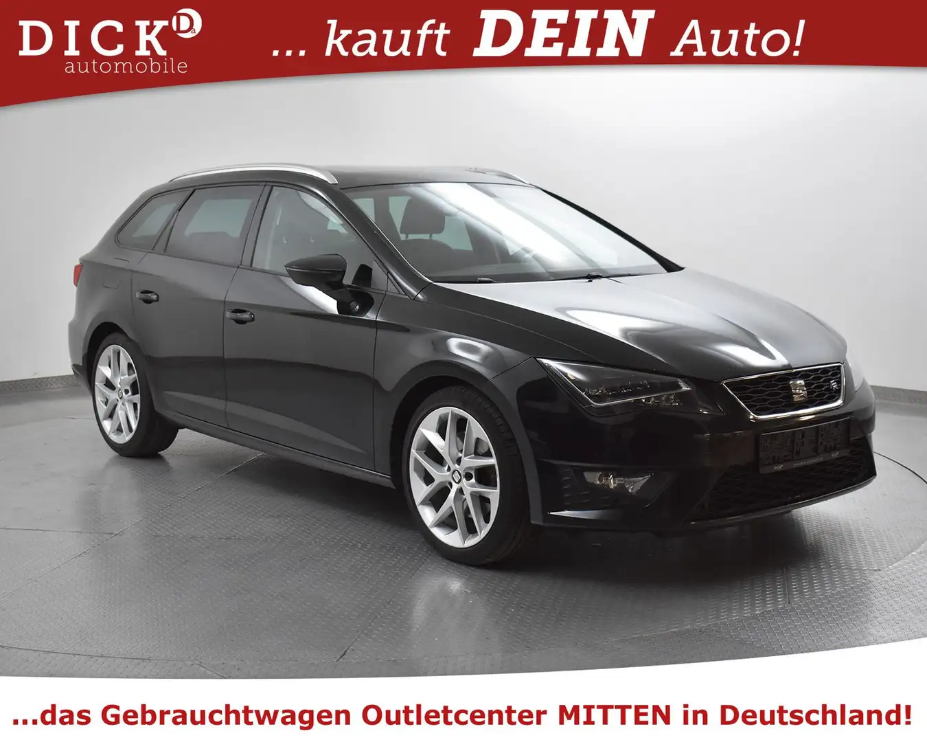 SEAT Leon ST 2.0d FR PANOR+NAVI+LED+SHZ+TEMP+PDC+18" Nero - 1
