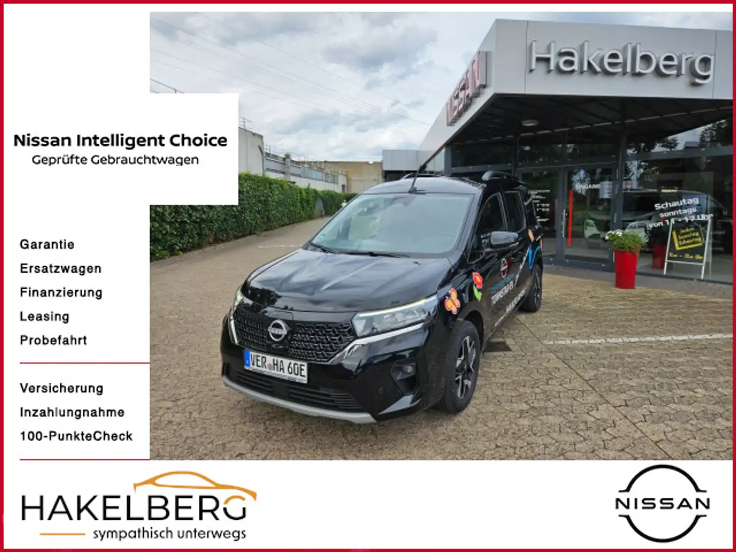 Nissan Townstar EV Tekna-Option Schwarz - 1