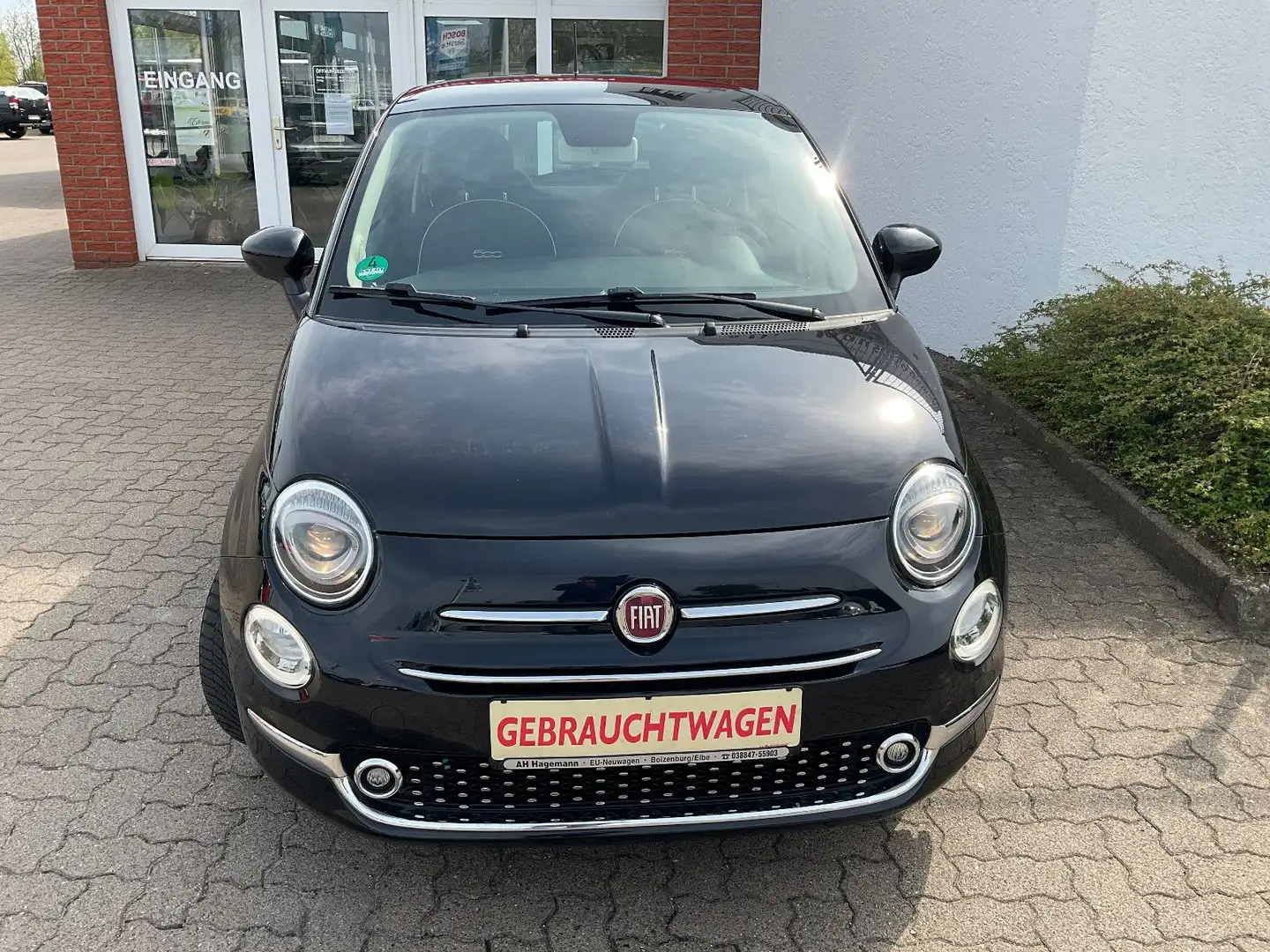 Fiat 500 *PDC*Panoramadach*Navi*Allwetterreifen Schwarz - 2