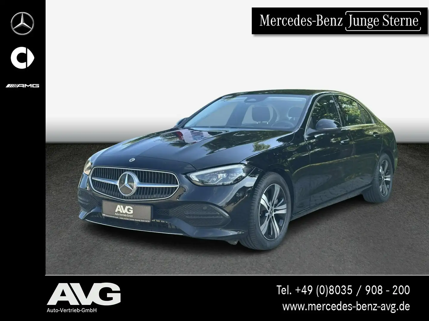 Mercedes-Benz C 220 C 220 d MBUX Keyless RFK LED CarPlay Avantgarde Schwarz - 1