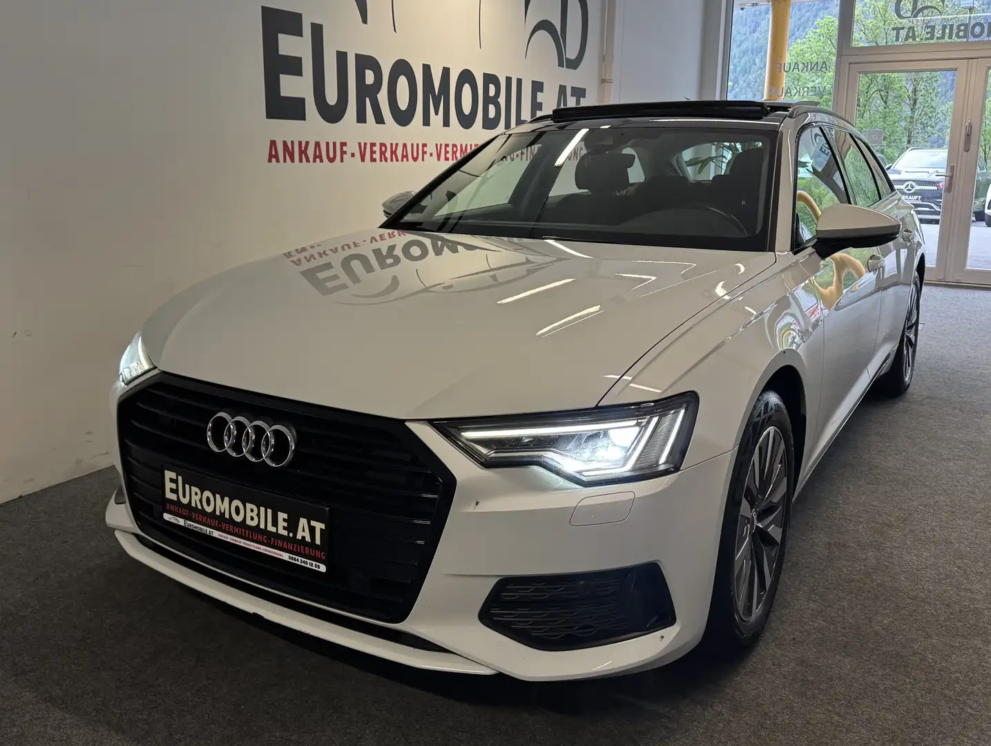 Audi A6 40 TDI Sport *PANO*AHK*RFK*B&O*MATRIX-LED*4-ZONEN White - 1