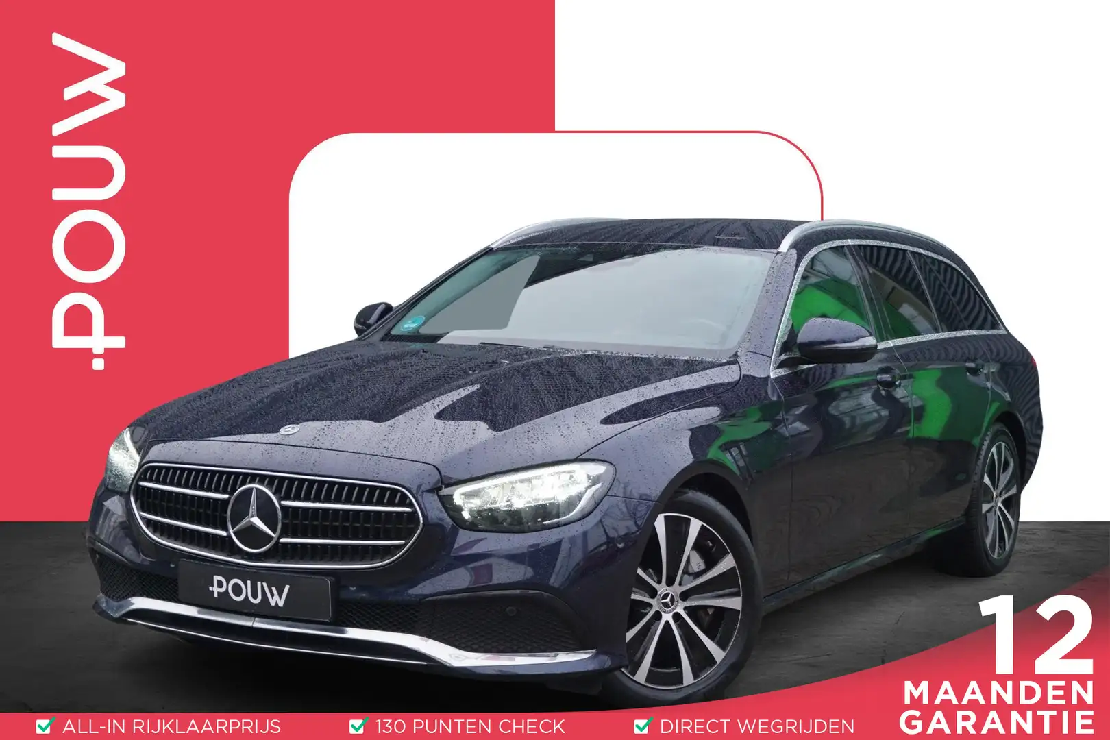 Mercedes-Benz E 300 Estate de 306pk Luxury Line | SoH 95% | Trekhaak | Blauw - 1