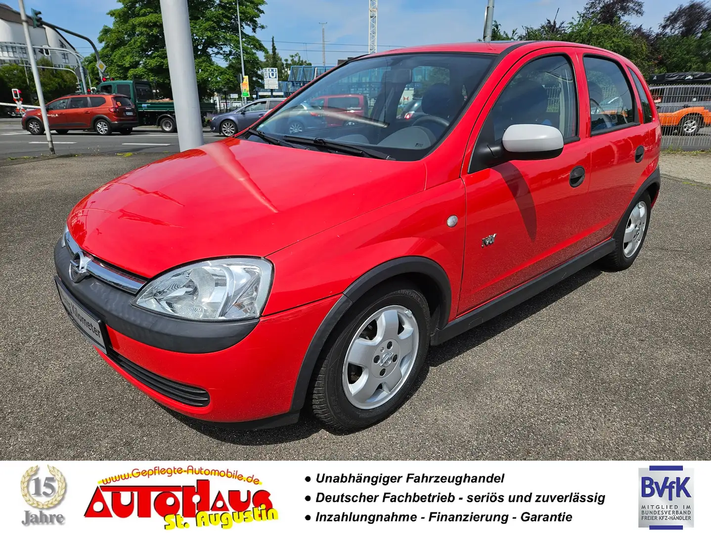 Opel Corsa 1.0 12V Njoy - Nur 62.700 KM! TÜV + Reifen neu Rot - 1