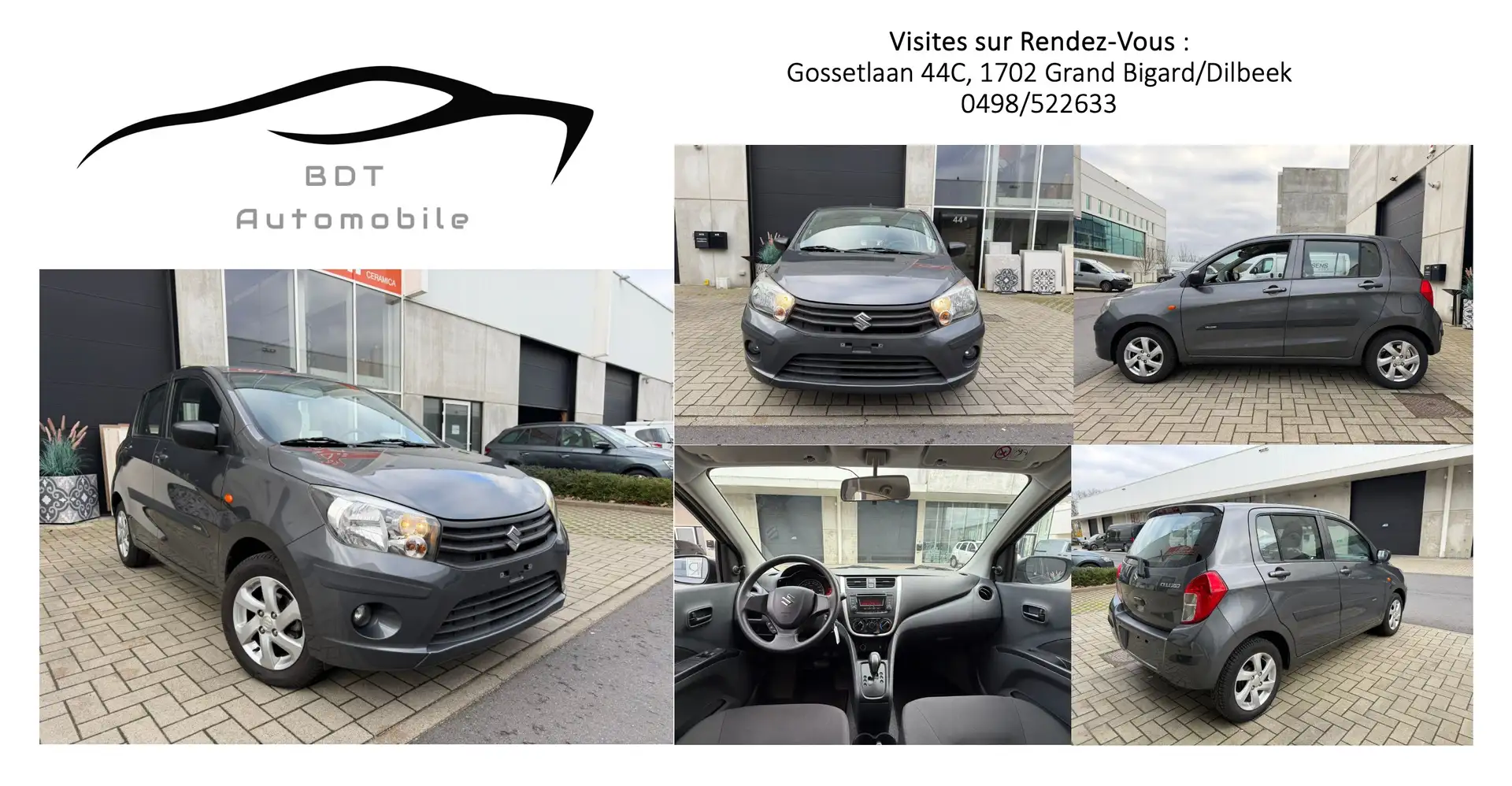 Suzuki Celerio 1.0i 1er Prop Carnet Boite Auto Airco ParkAssist Silber - 1