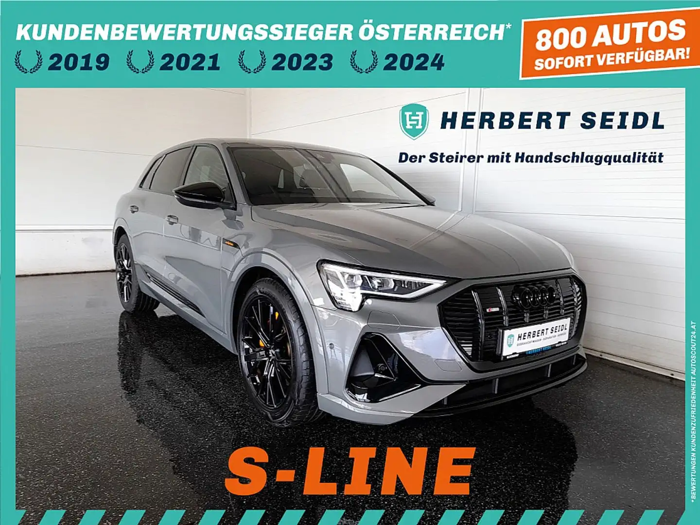 Audi e-tron 55 quattro S-LINE BLACK EDITION *NP: € 98.336,-... Grau - 1