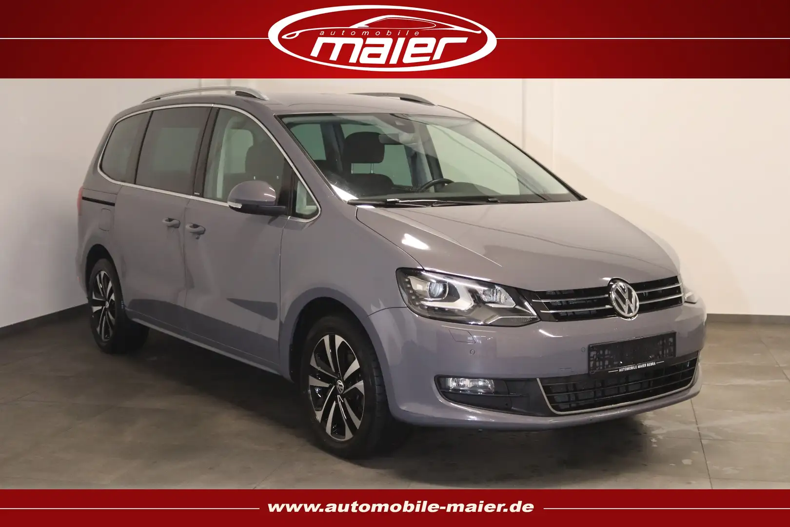 Volkswagen Sharan 2.0 TDI 7Si.- United Xenon-Navi-AHK-PDC- Grau - 1