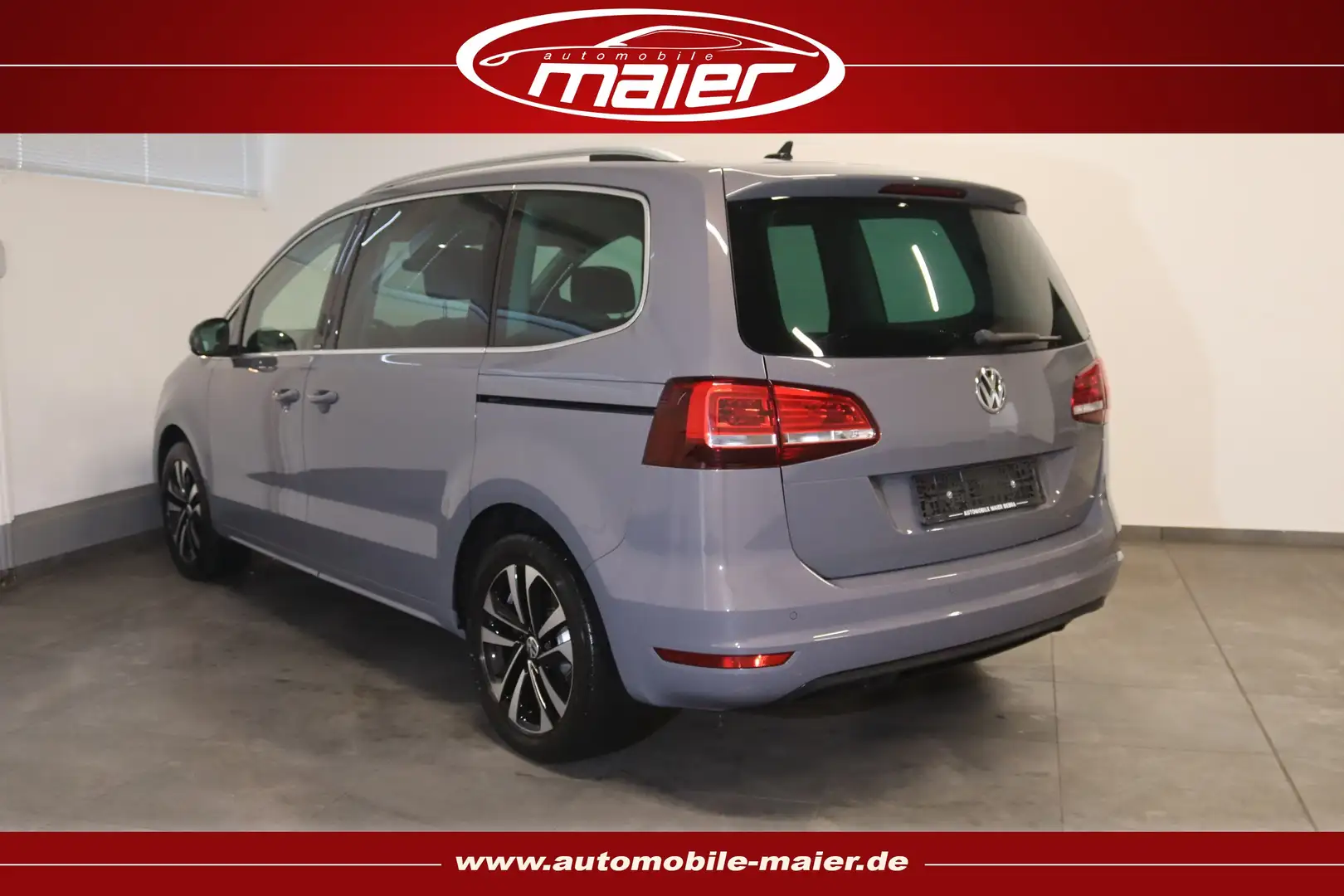 Volkswagen Sharan 2.0 TDI 7Si.- United Xenon-Navi-AHK-PDC- Grau - 2