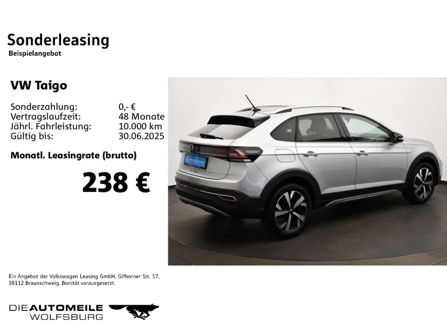 Volkswagen Taigo 1.0 TSI DSG Style Matrix/ACC/Navi Silber - 2