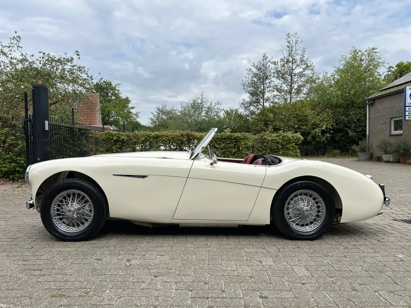 Austin-Healey 100 BN2, Overdrive Weiß - 1