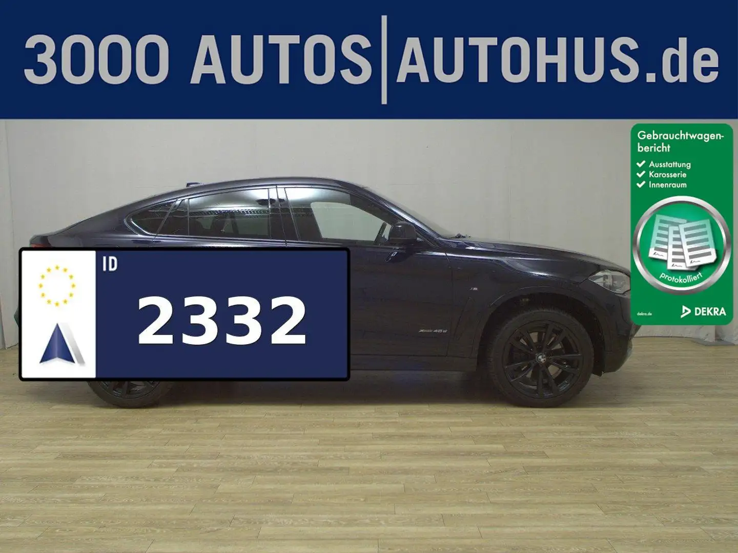 BMW X6 xDrive40d M-Sport HuD Navi GSD H-K LED+ RFK Schwarz - 1