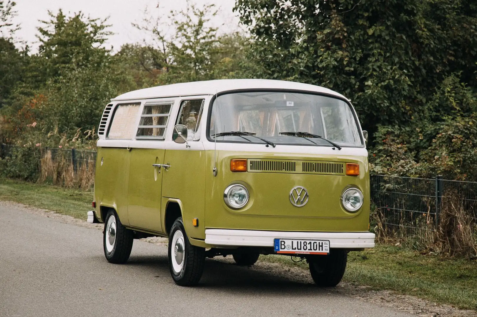 Volkswagen T2 b Westfalia Camper Schiebedach Verde - 1