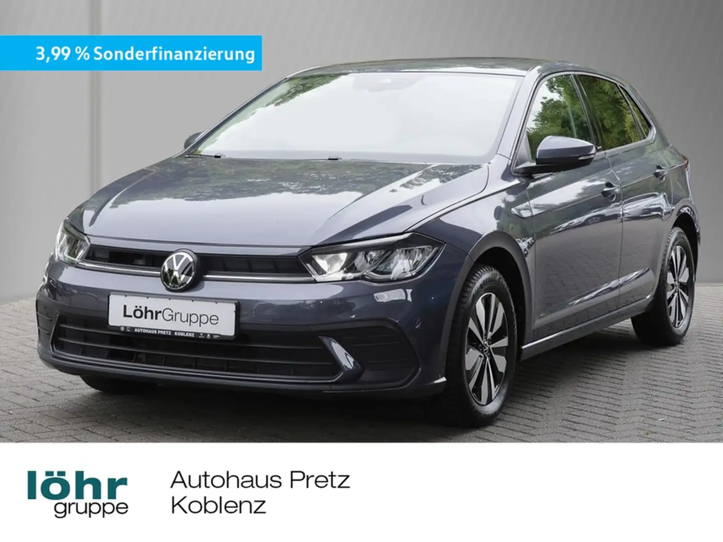 Volkswagen Polo 1.0 TSI Move "3,99%" Navi., Tel., App-Con., PDC... Grijs - 1