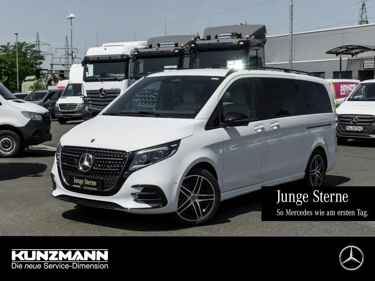 Mercedes-Benz V 300 d 4M AVANTGARDE Lang Night Distronic AHK Weiß - 1