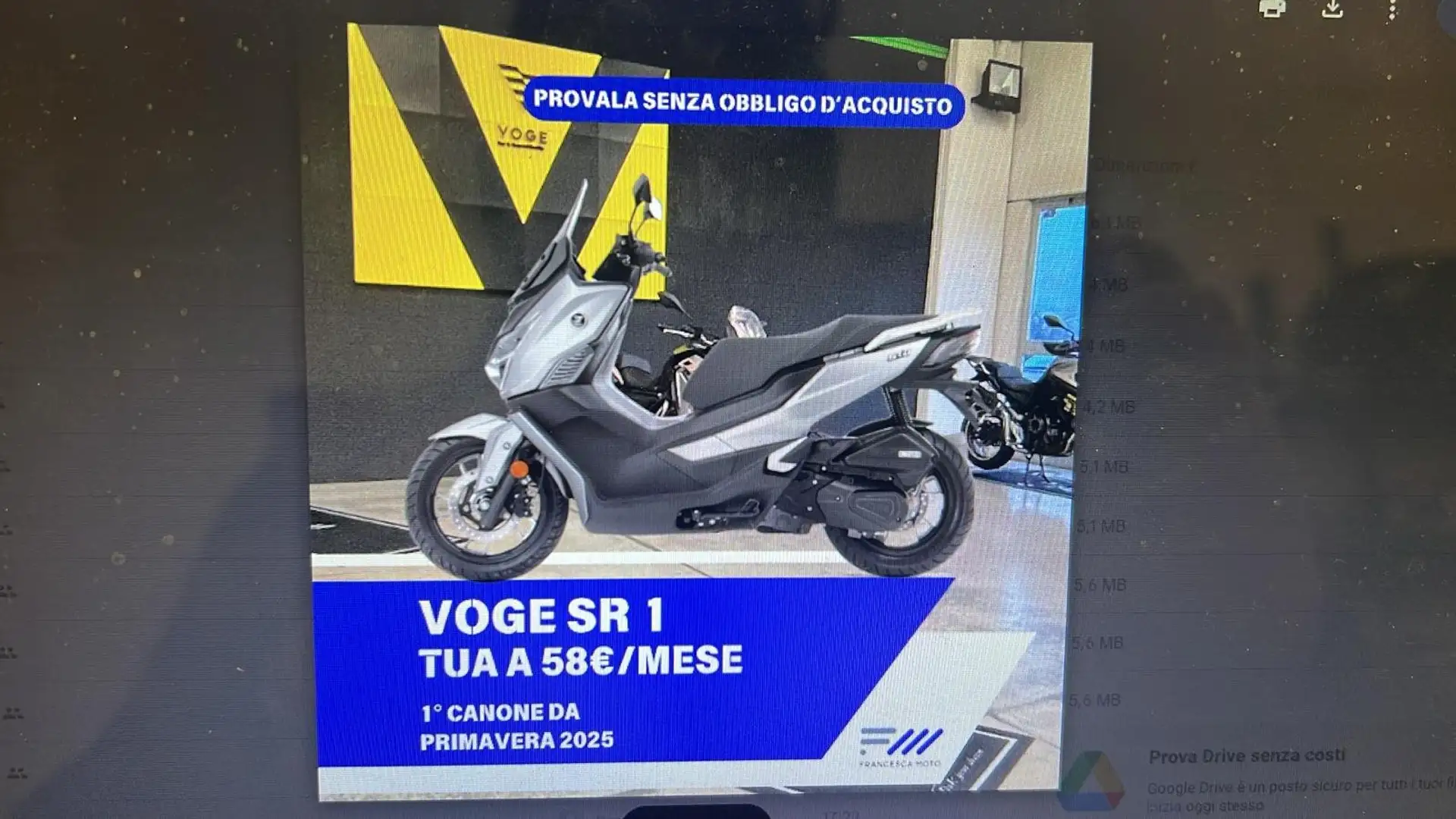 Voge SR 1. CAMPAGNA PROVA RISCATTA O RENDI. Plateado - 1