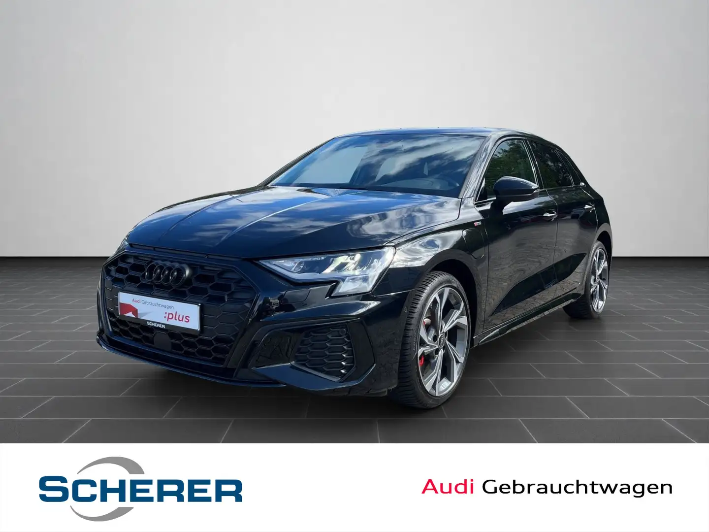 Audi A3 S line 45 TFSIe OPTIK SCHWARZ+ SHZ Noir - 1
