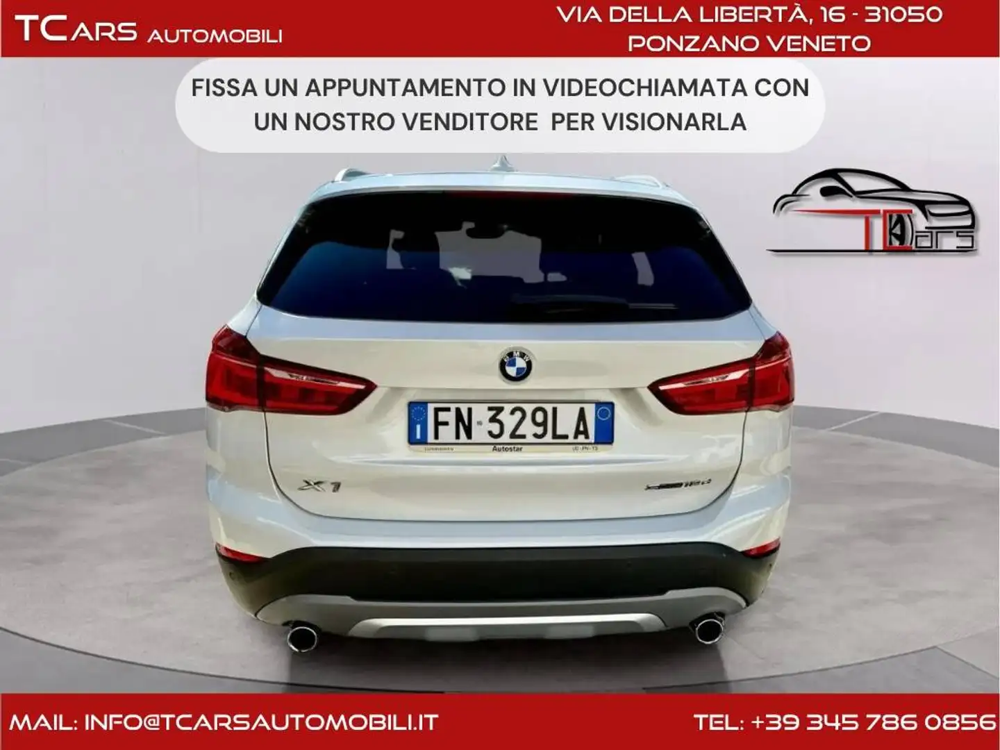 BMW X1 SDRIVE 18d XLINE-KM CERTIF-IN OFFERTA FINO SABATO Weiß - 1