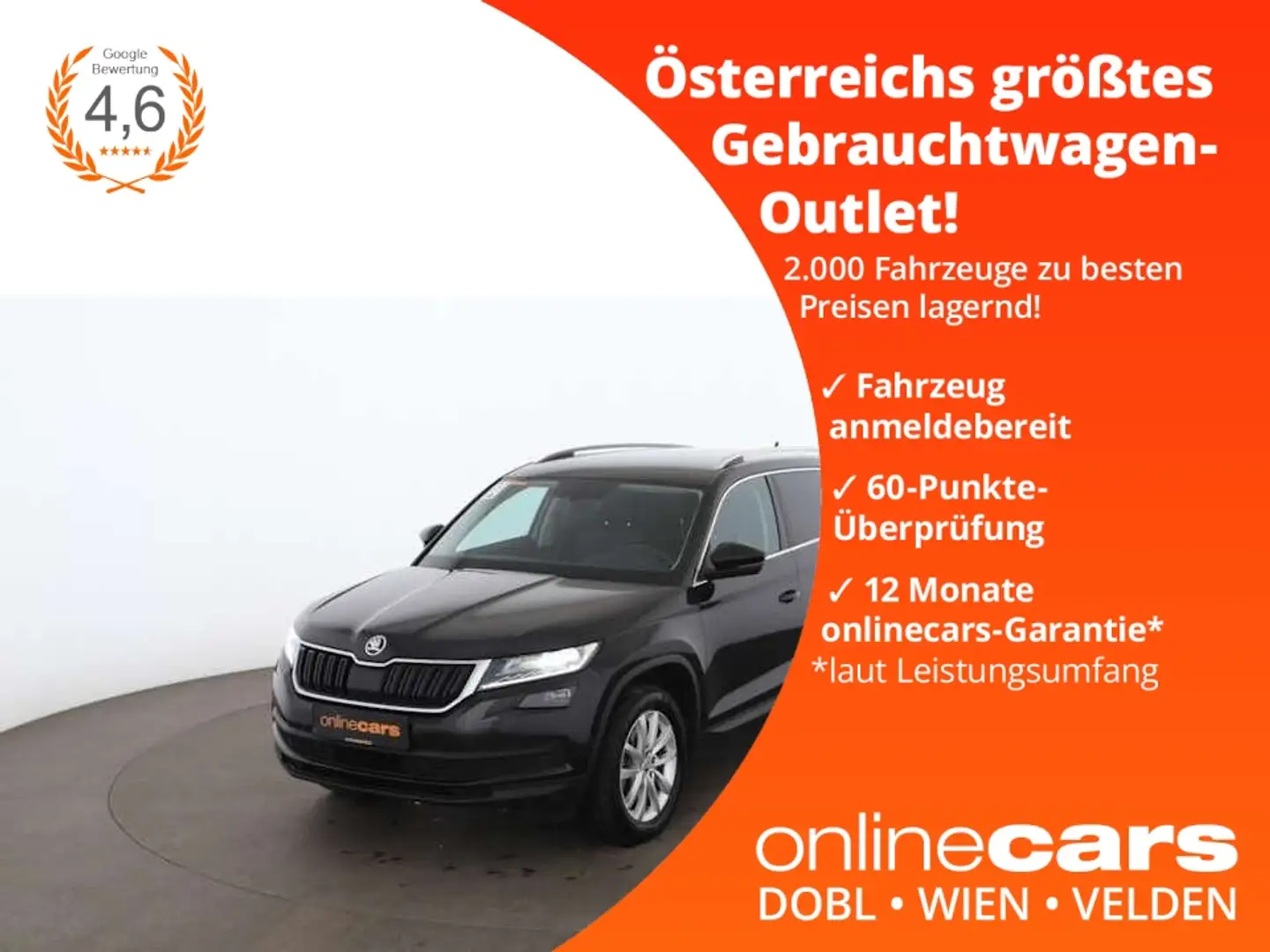 Skoda Kodiaq 2.0 TDI Style Aut LED RADAR NAVI SITZHZG Black - 1