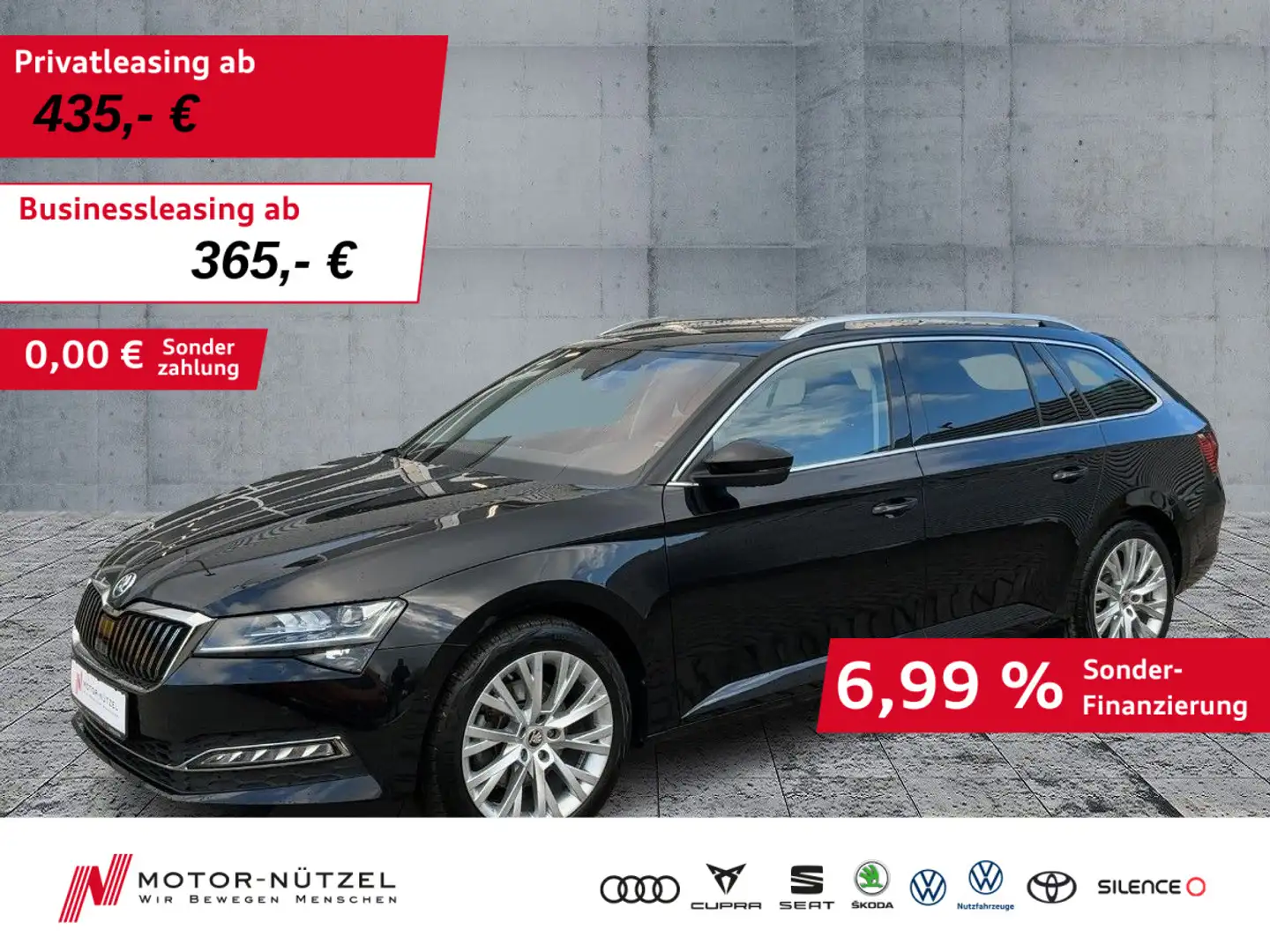 Skoda Superb Combi 1.5 TSI DSG STYLE LED+ACC+AHK+NAVI Schwarz - 1