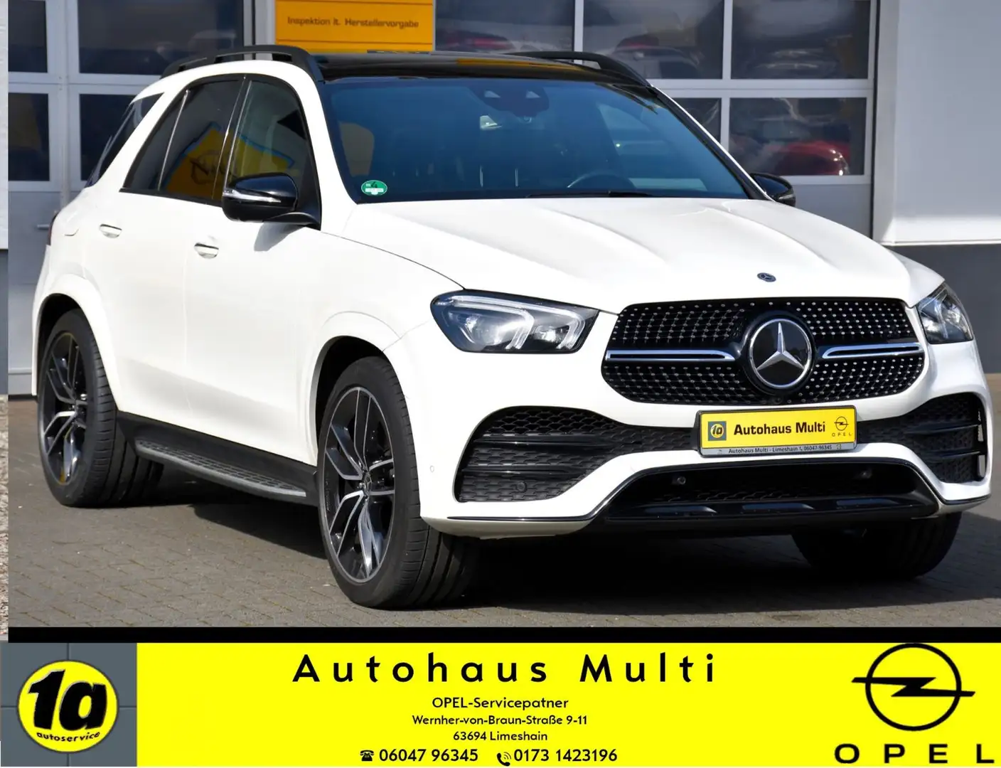 Mercedes-Benz GLE 400 d 4M AMG MBUX HuD Burmester Pano 360°Kame Blanc - 1