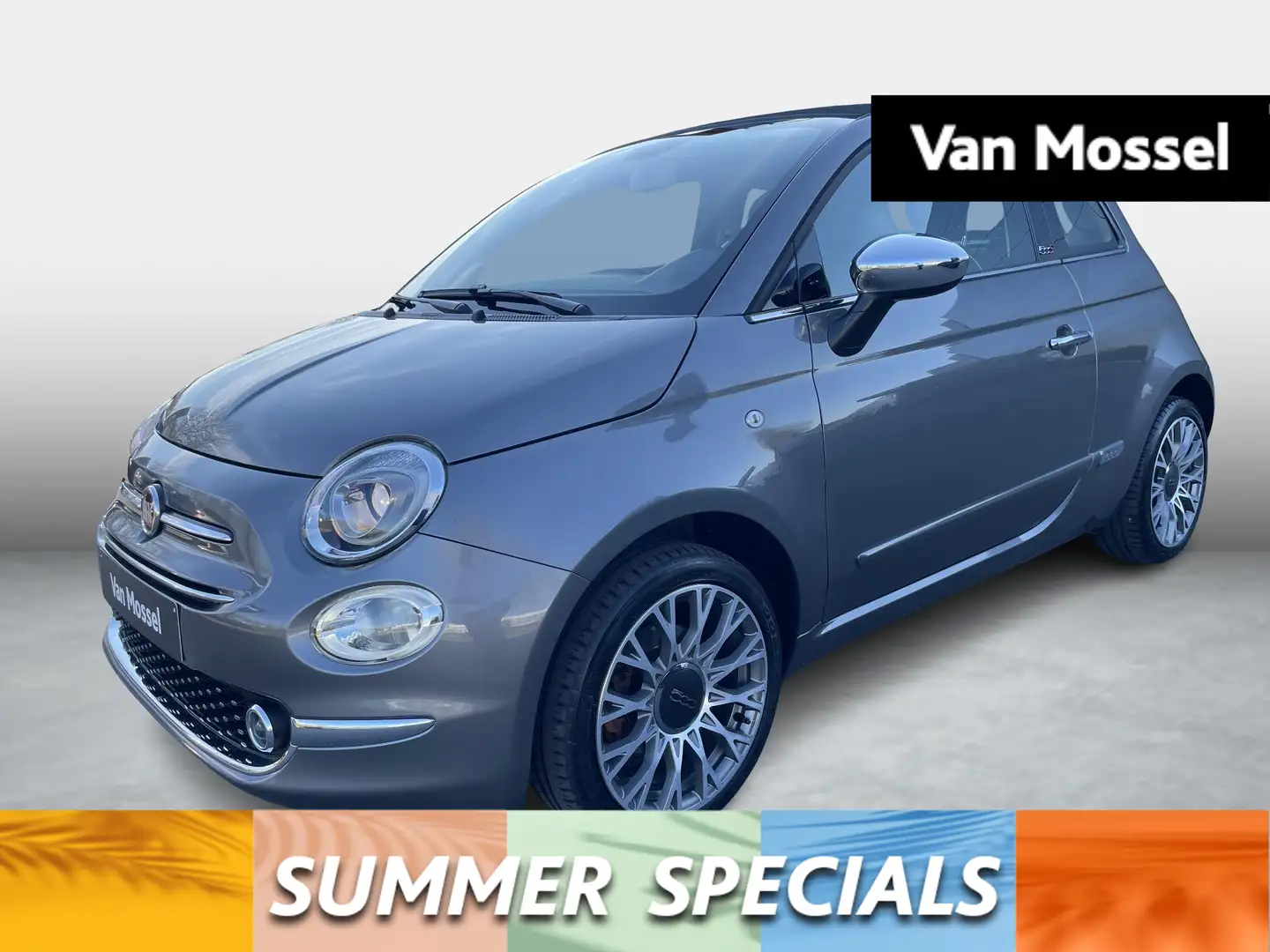 Fiat 500C 1.2 Lounge Grijs - 1