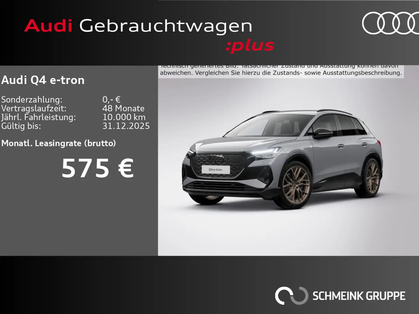Audi Q4 e-tron 45 S line Edition AHK MATRIX 360° Grau - 1