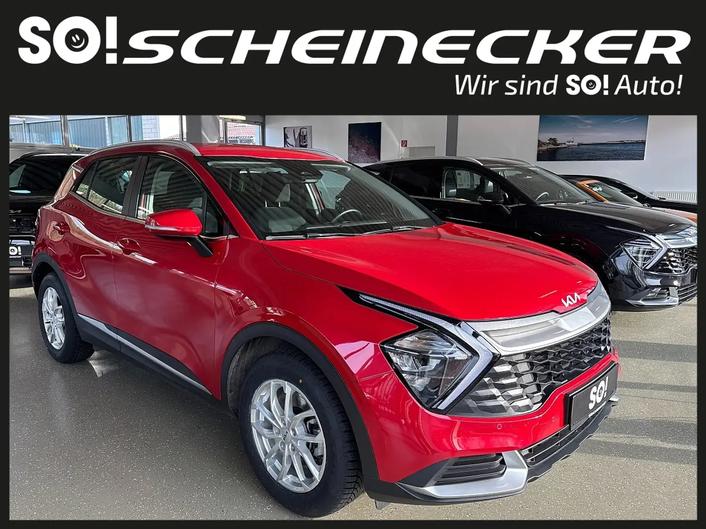 Kia Sportage 1,6 CRDI Silber Rot - 1