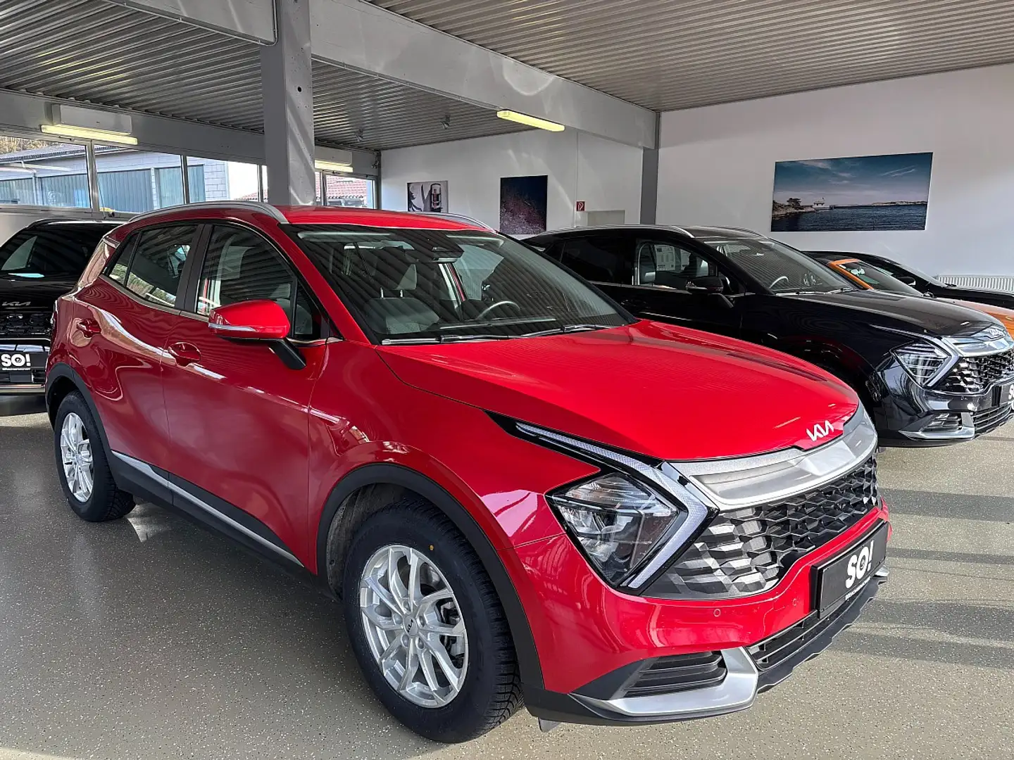 Kia Sportage 1,6 CRDI Silber Rot - 1