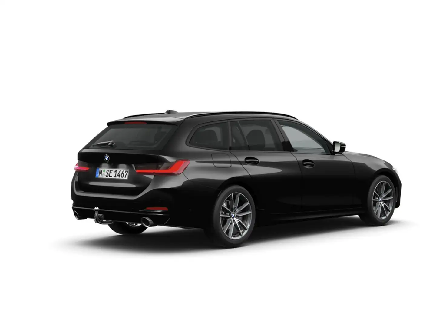 BMW 320 d Touring xDrive AHK STANDHZ ACC LED NAVI Zwart - 2